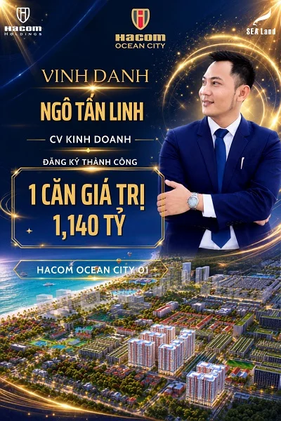 SÁNG BÙNG NỔ: HACOM OCEAN CITY GỌI TÊN 3 CHIẾN BINH XUẤT SẮC NHẤT