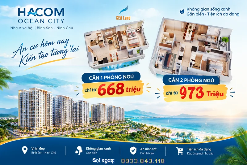 HACOM OCEAN CITY 01 NHÀ VỪA TẦM SỐNG VỪA Ý