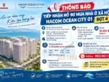 THÔNG BÁO TIẾP NHẬN HỒ SƠ MUA NHÀ Ở XÃ HỘI HACOM OCEAN CITY 01 ĐỢT 4/2026