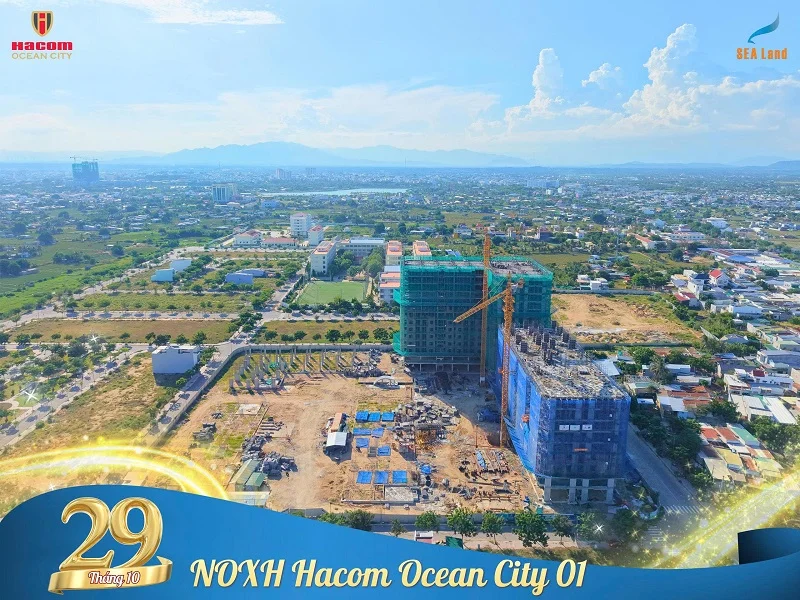 Cập nhật tiến độ NOXH Hacom Ocean City 01 đến 29/10/2026