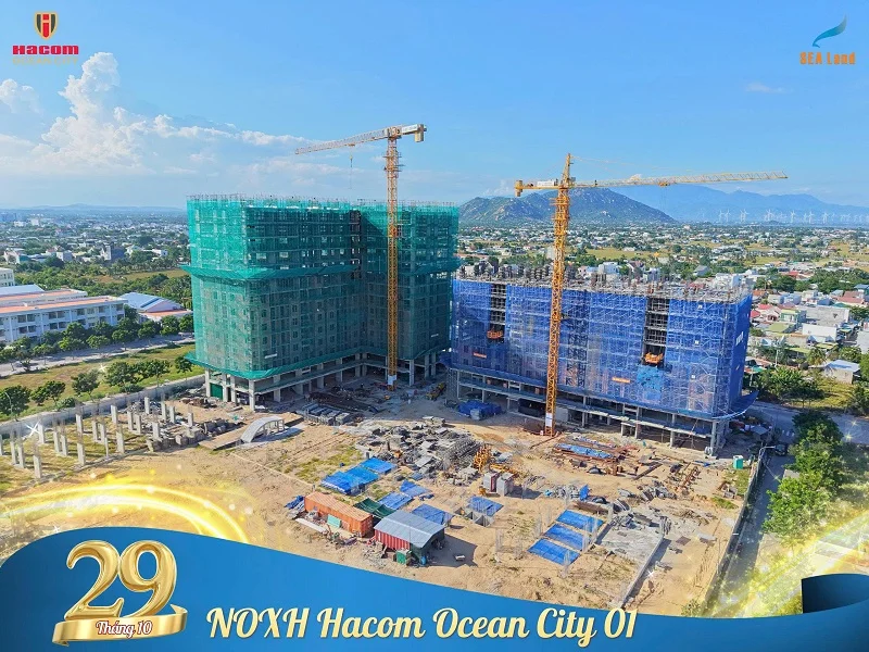 Cập nhật tiến độ NOXH Hacom Ocean City 01 đến 29/10/2026