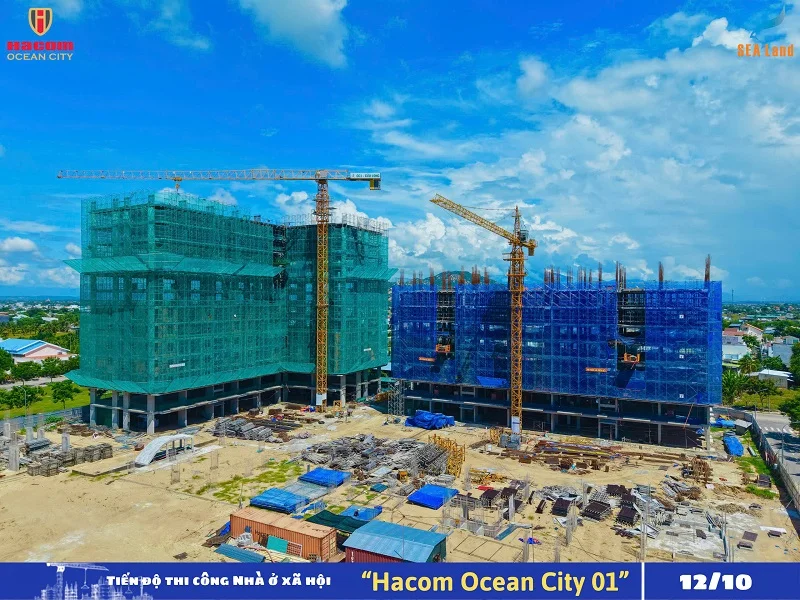 Tiến độ vượt bậc An cư vững chắc tại Hacom Ocean City 01 tháng 10